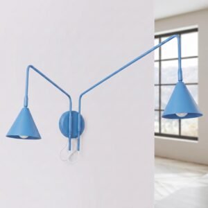 Wall Lamp Nox 2 Azure with Switch Uncategorized Great Lighting UK Ltd