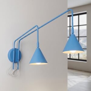 Wall Lamp Nox 2 Azure with Switch Uncategorized Great Lighting UK Ltd