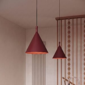 Pendant Lamp Nox 25 Burgundy Uncategorized Great Lighting UK Ltd