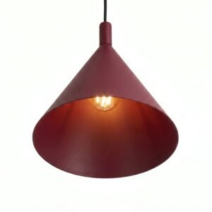 Pendant Lamp Nox 25 Burgundy Uncategorized Great Lighting UK Ltd