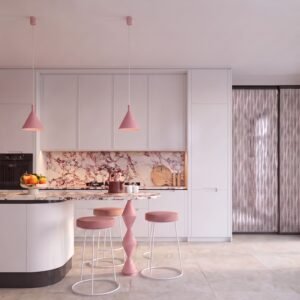 Pendant Lamp Nox 25 Pink Uncategorized Great Lighting UK Ltd