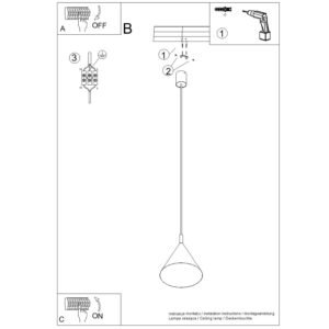 Pendant Lamp Nox 25 Yellow Uncategorized Great Lighting UK Ltd