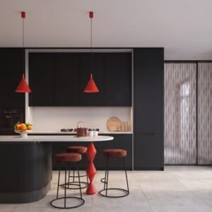 Pendant Lamp Nox 25 Red Uncategorized Great Lighting UK Ltd