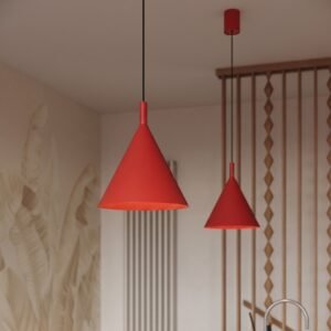 Pendant Lamp Nox 25 Red Uncategorized Great Lighting UK Ltd