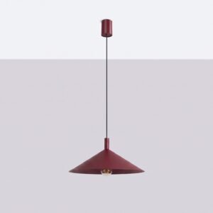Pendant Lamp Nox 40 Burgundy Uncategorized Great Lighting UK Ltd