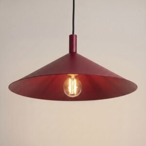 Pendant Lamp Nox 40 Burgundy Uncategorized Great Lighting UK Ltd