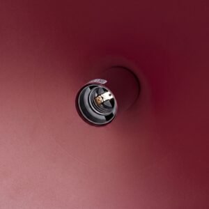 Pendant Lamp Nox 40 Burgundy Uncategorized Great Lighting UK Ltd