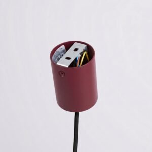 Pendant Lamp Nox 40 Burgundy Uncategorized Great Lighting UK Ltd