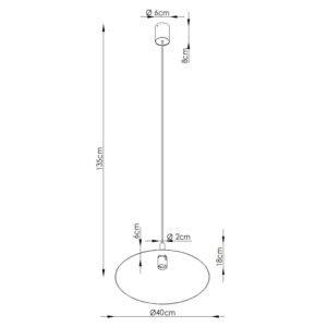 Pendant Lamp Nox 40 Red Red Pendant Lights Great Lighting UK Ltd