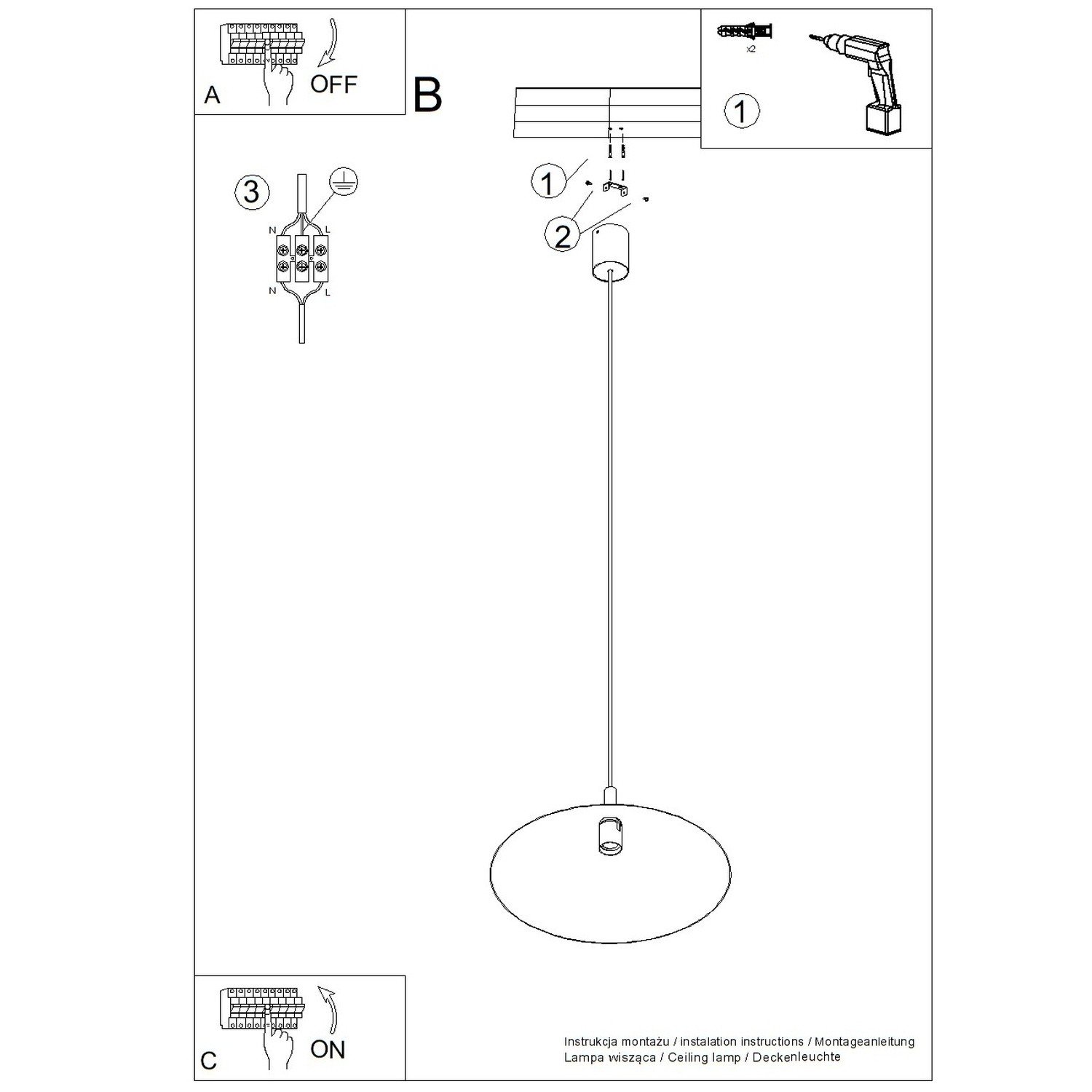 Pendant Lamp Nox 40 Red Red Pendant Lights Great Lighting UK Ltd
