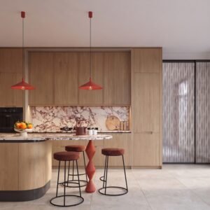 Pendant Lamp Nox 40 Red Red Pendant Lights Great Lighting UK Ltd
