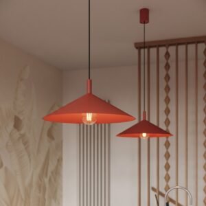 Pendant Lamp Nox 40 Red Red Pendant Lights Great Lighting UK Ltd
