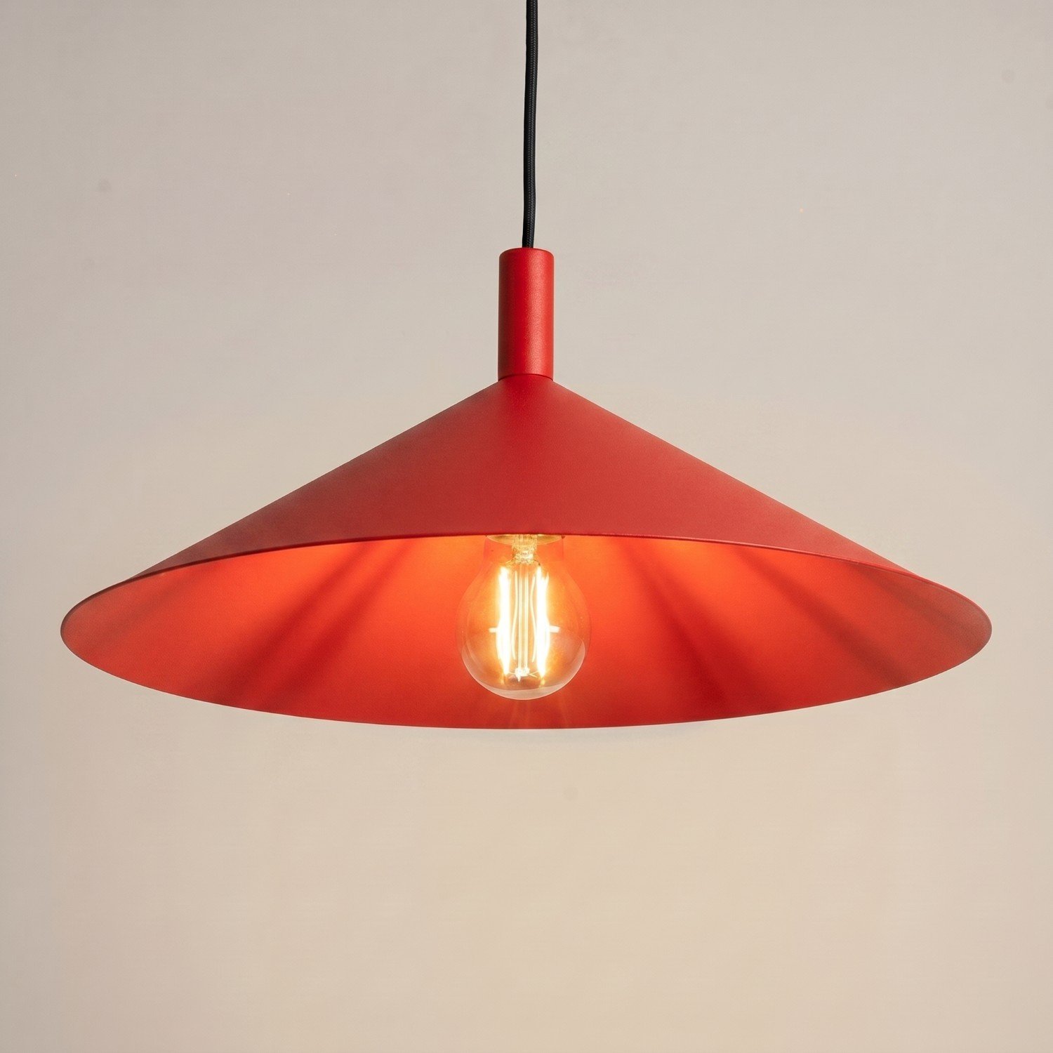 Pendant Lamp Nox 40 Red Red Pendant Lights Great Lighting UK Ltd