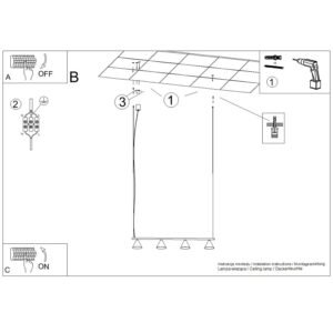 Chandelier Nox 4L Gold Uncategorized Great Lighting UK Ltd