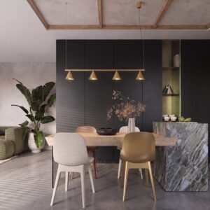 Chandelier Nox 4L Gold Uncategorized Great Lighting UK Ltd