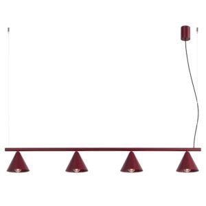 Chandelier Nox 4L Burgundy Uncategorized Great Lighting UK Ltd