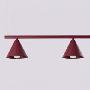 Chandelier Nox 4L Burgundy Uncategorized Great Lighting UK Ltd