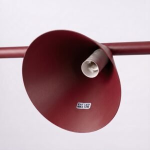 Chandelier Nox 4L Burgundy Uncategorized Great Lighting UK Ltd