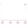 Chandelier Nox 4L Pink Uncategorized Great Lighting UK Ltd