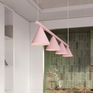 Chandelier Nox 4L Pink Uncategorized Great Lighting UK Ltd