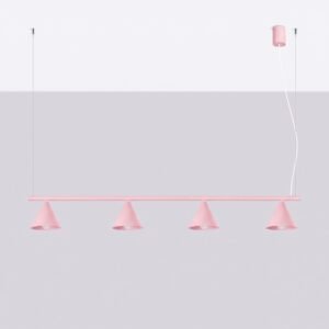 Chandelier Nox 4L Pink Uncategorized Great Lighting UK Ltd