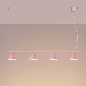 Chandelier Nox 4L Pink Uncategorized Great Lighting UK Ltd