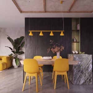 Chandelier Nox 4L Yellow Uncategorized Great Lighting UK Ltd