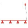 Chandelier Nox 4L Red Uncategorized Great Lighting UK Ltd