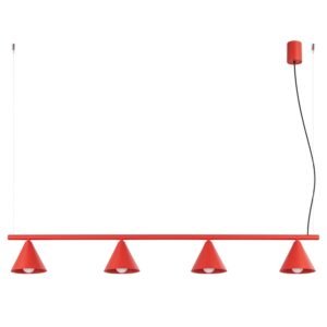 Chandelier Nox 4L Red Uncategorized Great Lighting UK Ltd