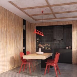 Chandelier Nox 4L Red Uncategorized Great Lighting UK Ltd