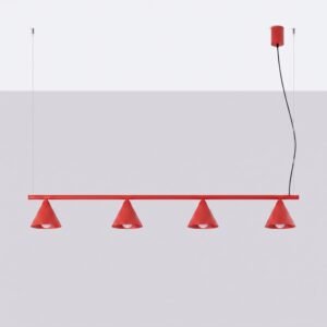Chandelier Nox 4L Red Uncategorized Great Lighting UK Ltd
