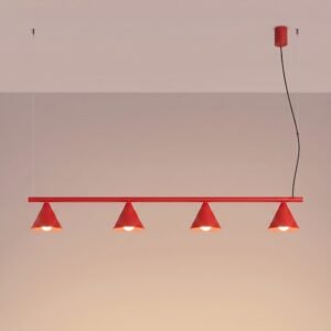 Chandelier Nox 4L Red Uncategorized Great Lighting UK Ltd