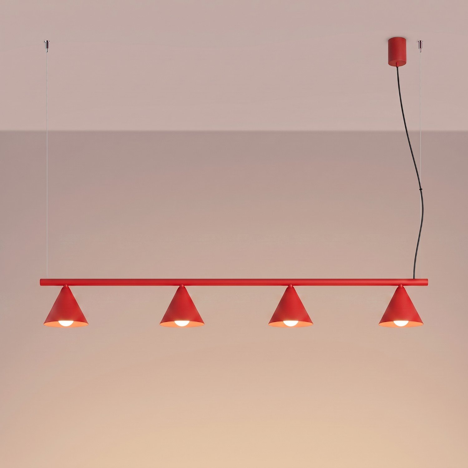 Chandelier Nox 4L Red Uncategorized Great Lighting UK Ltd