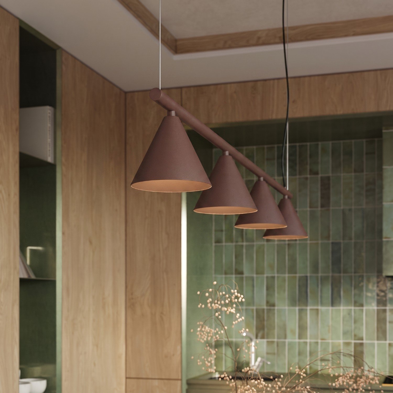 Chandelier Nox 4L Brown Uncategorized Great Lighting UK Ltd