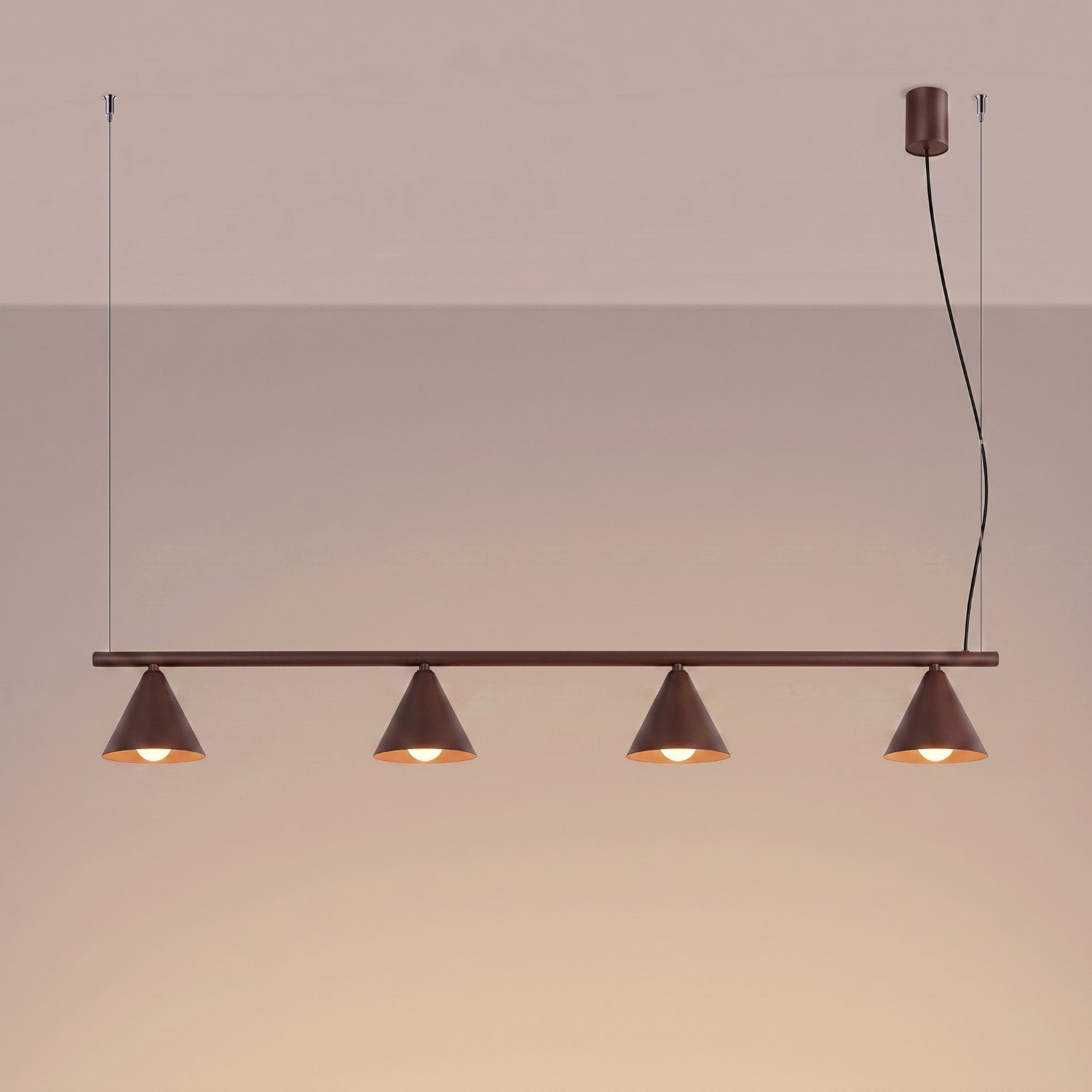 Chandelier Nox 4L Brown Uncategorized Great Lighting UK Ltd