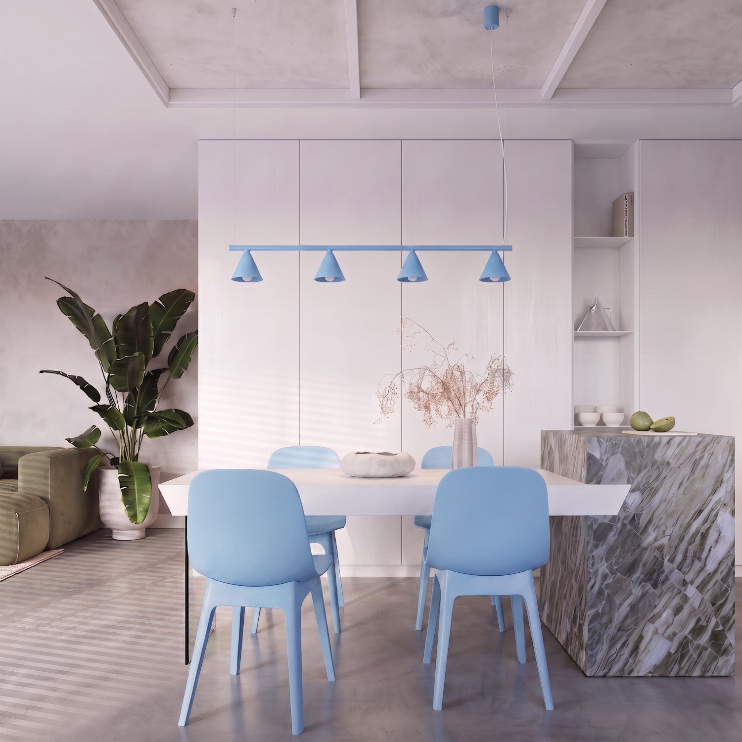 Chandelier Nox 4L Azure Uncategorized Great Lighting UK Ltd