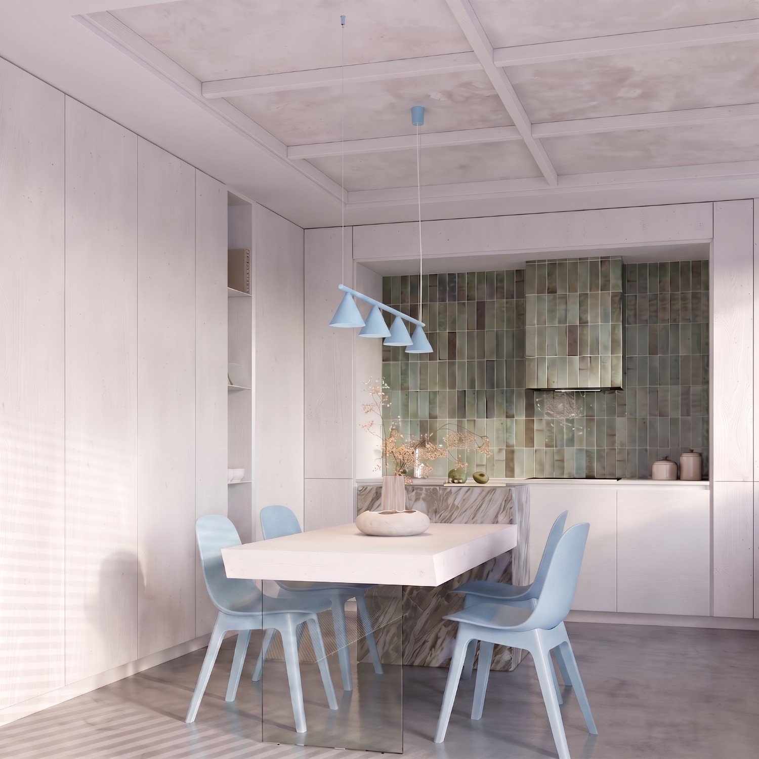 Chandelier Nox 4L Azure Uncategorized Great Lighting UK Ltd
