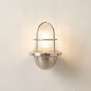 Armada Solid Brass Uplight Wall Lantern Brass Outdoor Lights Great Lighting UK Ltd
