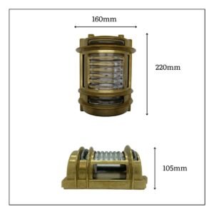 Cargo Solid Brass Wall Light Uncategorized Great Lighting UK Ltd