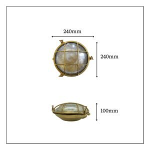 Grand Cabin Solid Brass Bulkhead Light Uncategorized Great Lighting UK Ltd