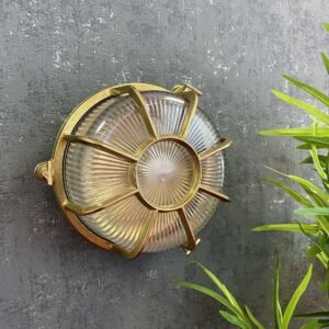 Grand Capstan Solid Brass Bulkhead Light Uncategorized Great Lighting UK Ltd