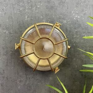 Grand Capstan Solid Brass Bulkhead Light Uncategorized Great Lighting UK Ltd