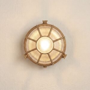 Grand Capstan Solid Brass Bulkhead Light Uncategorized Great Lighting UK Ltd