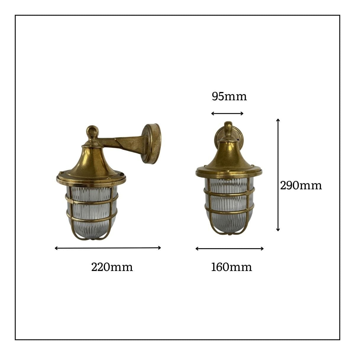 Grand Tiller Solid Brass Wall Lantern Uncategorized Great Lighting UK Ltd