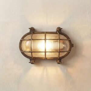 Horatio Solid Brass Bulkhead Light Uncategorized Great Lighting UK Ltd