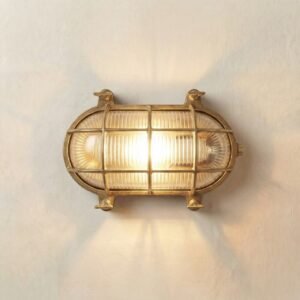Horatio Solid Brass Bulkhead Light Uncategorized Great Lighting UK Ltd
