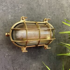Horatio Solid Brass Bulkhead Light Uncategorized Great Lighting UK Ltd