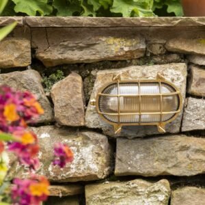 Horatio Solid Brass Bulkhead Light Uncategorized Great Lighting UK Ltd
