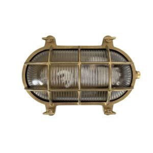 Horatio Solid Brass Bulkhead Light Uncategorized Great Lighting UK Ltd