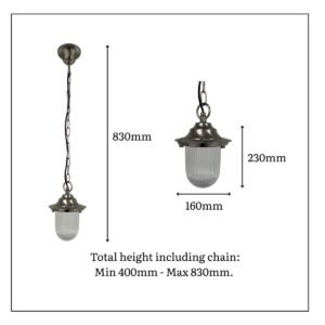 Hull Solid Brass Pendant Lantern Uncategorized Great Lighting UK Ltd